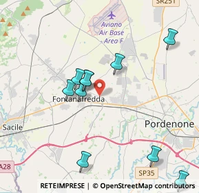 Mappa Via Caterina Percoto, 33074 Fontanafredda PN, Italia (5.11769)