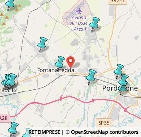 Mappa Via Caterina Percoto, 33074 Fontanafredda PN, Italia (6.96895)