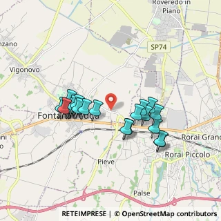 Mappa Via Caterina Percoto, 33074 Fontanafredda PN, Italia (1.576)