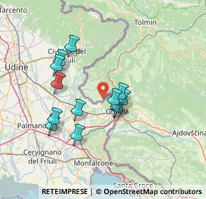 Mappa 34070 San Floriano del Collio GO, Italia (11.98077)