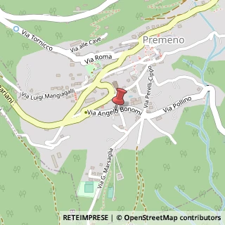 Mappa Viale Angelo Bonomi, 10, 28818 Premeno, Verbano-Cusio-Ossola (Piemonte)