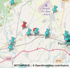 Mappa Via Paolo Diacono, 33074 Fontanafredda PN, Italia (6.00526)