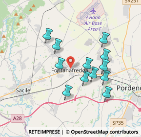Mappa Via Paolo Diacono, 33074 Fontanafredda PN, Italia (3.18083)