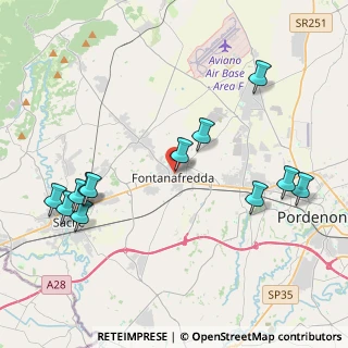 Mappa Via Paolo Diacono, 33074 Fontanafredda PN, Italia (4.65167)
