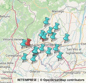 Mappa Via Trieste, 33074 Fontanafredda PN, Italia (11.34882)
