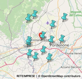 Mappa Via Trieste, 33074 Fontanafredda PN, Italia (6.71385)