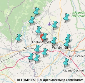 Mappa Via Trieste, 33074 Fontanafredda PN, Italia (7.08267)