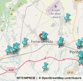 Mappa Via Friuli, 33074 Fontanafredda PN, Italia (6.021)