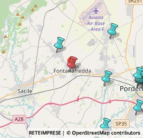 Mappa Via Friuli, 33074 Fontanafredda PN, Italia (6.50643)