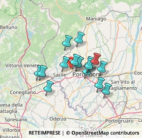 Mappa Via Friuli, 33074 Fontanafredda PN, Italia (9.36353)