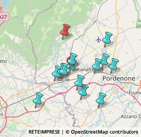 Mappa Strada Pedrada, 33070 Fontanafredda PN (5.90071)