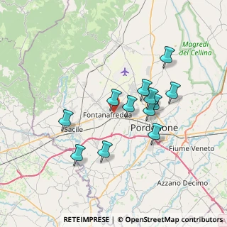 Mappa Via S. Pellico, 33074 Fontanafredda PN, Italia (6.21833)