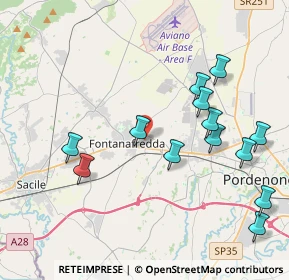 Mappa Via S. Pellico, 33074 Fontanafredda PN, Italia (4.28538)