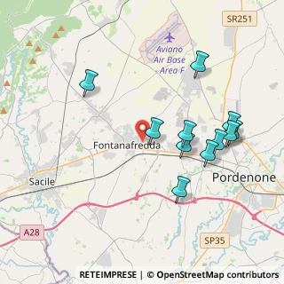 Mappa Via S. Pellico, 33074 Fontanafredda PN, Italia (3.88273)