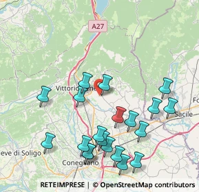 Mappa Via Molinera, 31012 Cappella Maggiore TV, Italia (8.791)