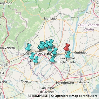 Mappa Via dei Frassini, 33084 Cordenons PN, Italia (8.87538)