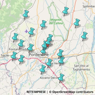 Mappa Via dei Frassini, 33084 Cordenons PN, Italia (8.529)