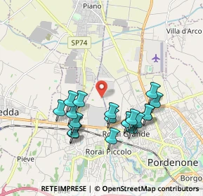 Mappa Via Brentella, 33170 Pordenone PN, Italia (1.7195)