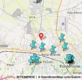 Mappa Via Brentella, 33170 Pordenone PN, Italia (2.74778)