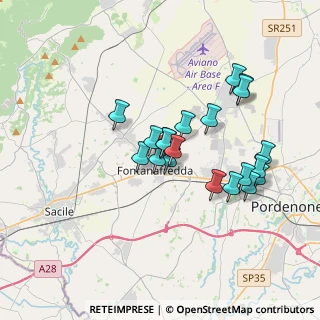 Mappa Viale Dei Fiori, 33074 Fontanafredda PN, Italia (2.9845)