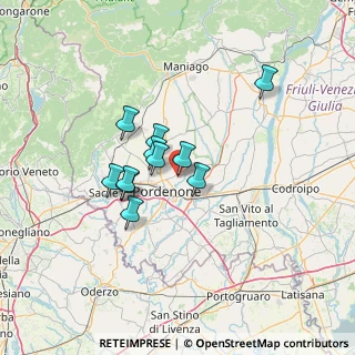 Mappa Via G. Giusti, 33084 Cordenons PN, Italia (9.79)