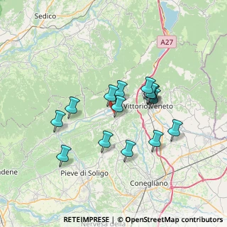 Mappa Via Corona, 31020 Tarzo TV, Italia (5.922)