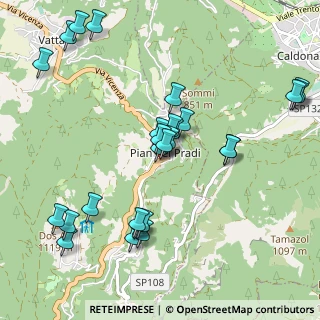 Mappa Via Vicenza Pian dei Pradi, 38049 Altopiano della Vigolana TN, Italia (1.07778)