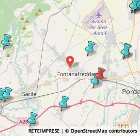 Mappa 33074 Fontanafredda PN, Italia (6.76714)