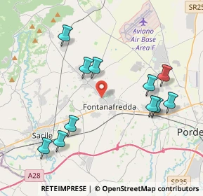 Mappa 33074 Fontanafredda PN, Italia (4.12364)