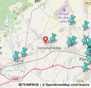 Mappa 33074 Fontanafredda PN, Italia (6.6265)