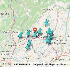 Mappa 33074 Fontanafredda PN, Italia (11.37286)