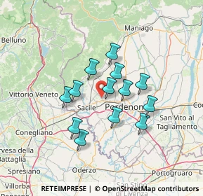 Mappa 33074 Fontanafredda PN, Italia (10.45769)