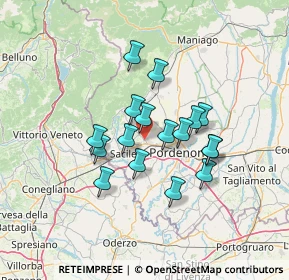 Mappa 33074 Fontanafredda PN, Italia (10.47941)