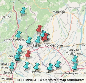 Mappa 33074 Fontanafredda PN, Italia (18.0765)