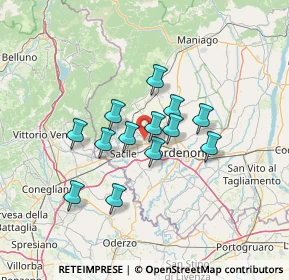 Mappa 33074 Fontanafredda PN, Italia (10.13)