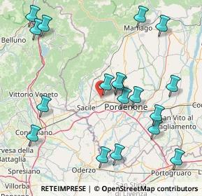 Mappa 33074 Fontanafredda PN, Italia (18.76333)