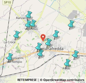 Mappa 33074 Fontanafredda PN, Italia (2.09667)