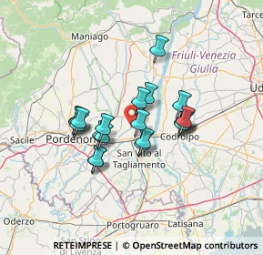 Mappa Via Casarsa, 33098 Valvasone PN, Italia (10.3225)