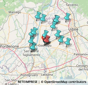 Mappa Via Imperiai, 33033 Codroipo UD, Italia (9.72895)