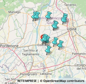 Mappa Via Imperiai, 33033 Codroipo UD, Italia (11.08)