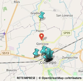 Mappa Via Imperiai, 33033 Codroipo UD, Italia (1.848)