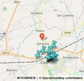 Mappa Via Imperiai, 33033 Codroipo UD, Italia (1.89923)