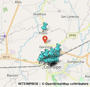 Mappa Via Imperiai, 33033 Codroipo UD, Italia (1.6975)