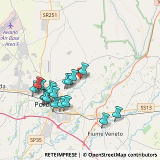 Mappa Via Lozzetta, 33084 Cordenons PN, Italia (3.85111)