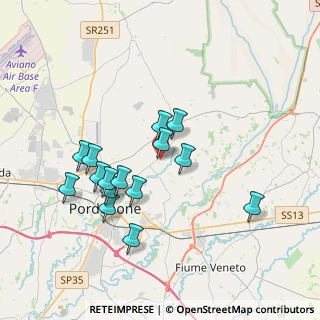 Mappa Via Lozzetta, 33084 Cordenons PN, Italia (3.38333)