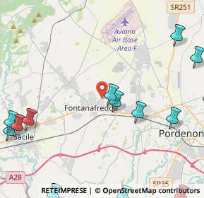 Mappa Via Giosuè Carducci, 33074 Fontanafredda PN, Italia (6.90778)