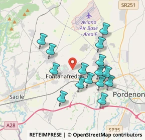 Mappa Via Giosuè Carducci, 33074 Fontanafredda PN, Italia (3.29267)