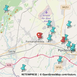 Mappa Via Giosuè Carducci, 33074 Fontanafredda PN, Italia (5.94643)