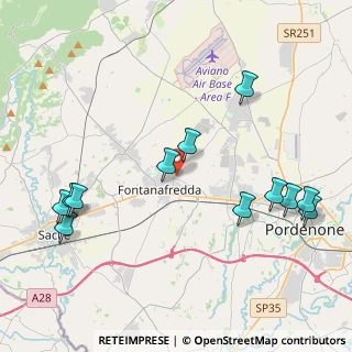Mappa Via Giosuè Carducci, 33074 Fontanafredda PN, Italia (4.77417)