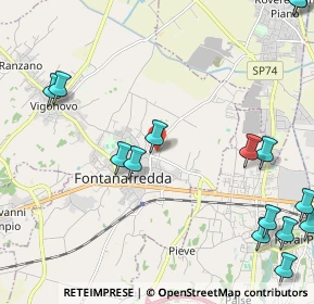 Mappa Via Giosuè Carducci, 33074 Fontanafredda PN, Italia (3.03)